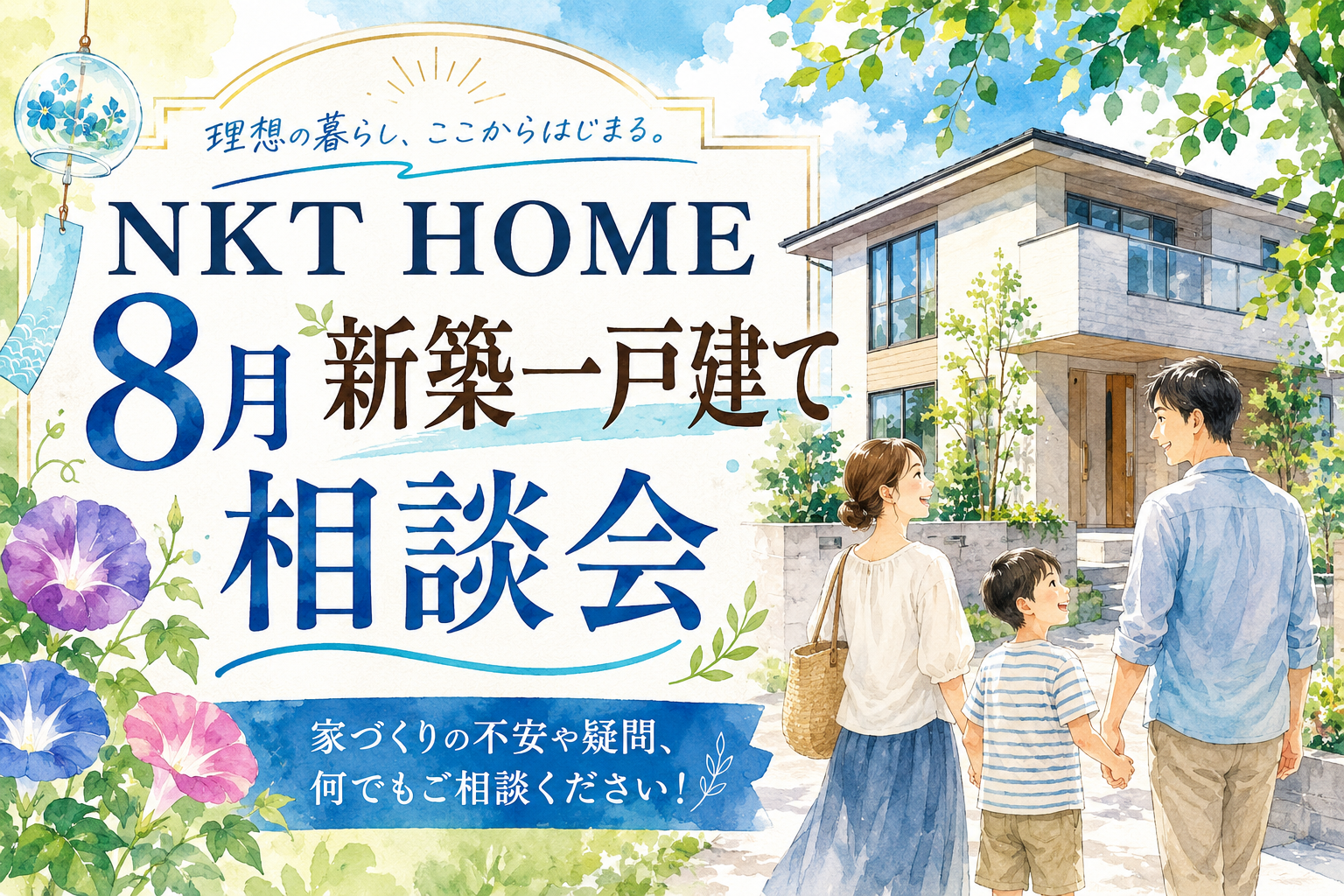 NKT HOME８月新築一戸建て相談会