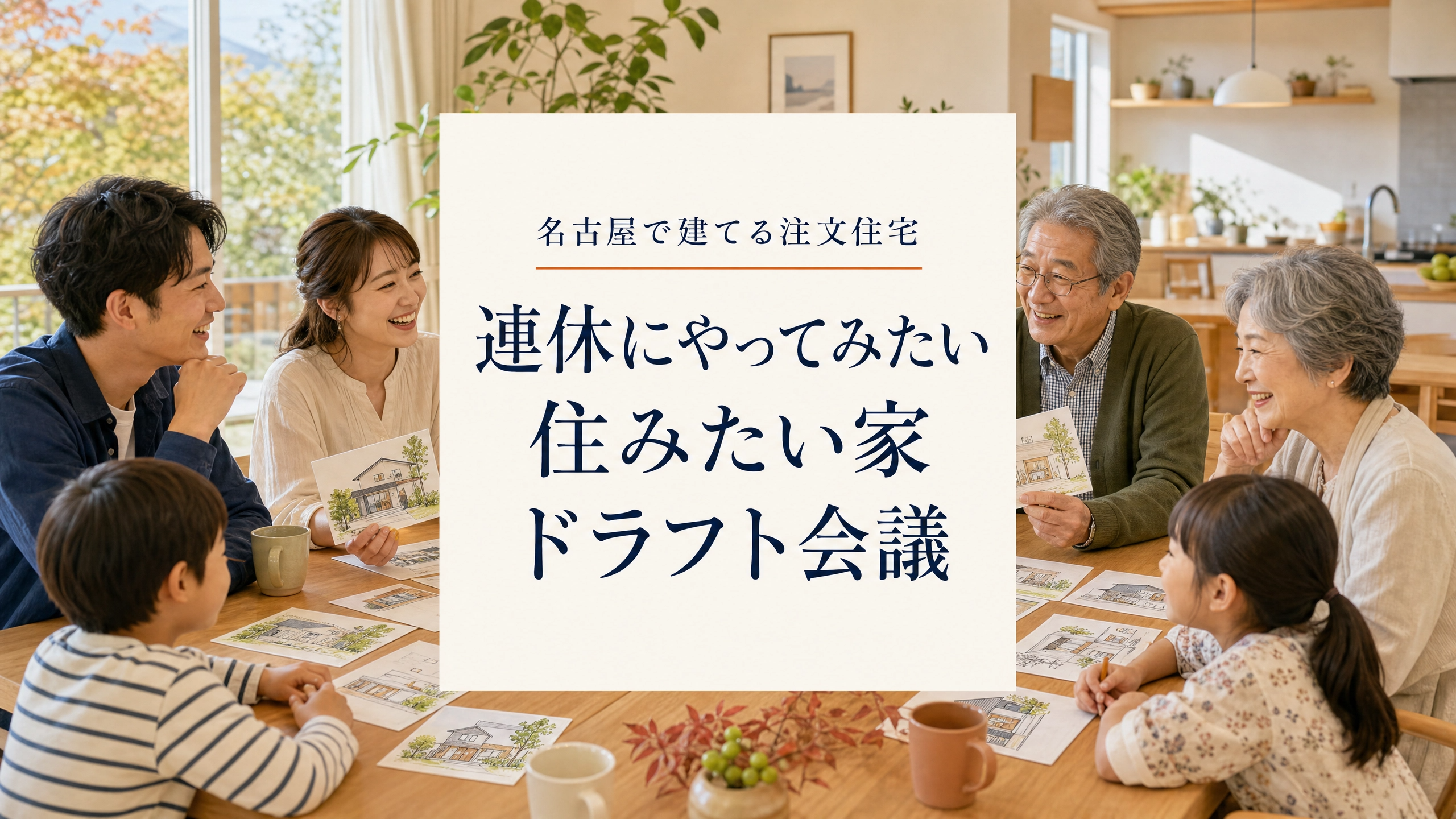 家族会議、最初の議題は「何帖のLDK?」ではありません