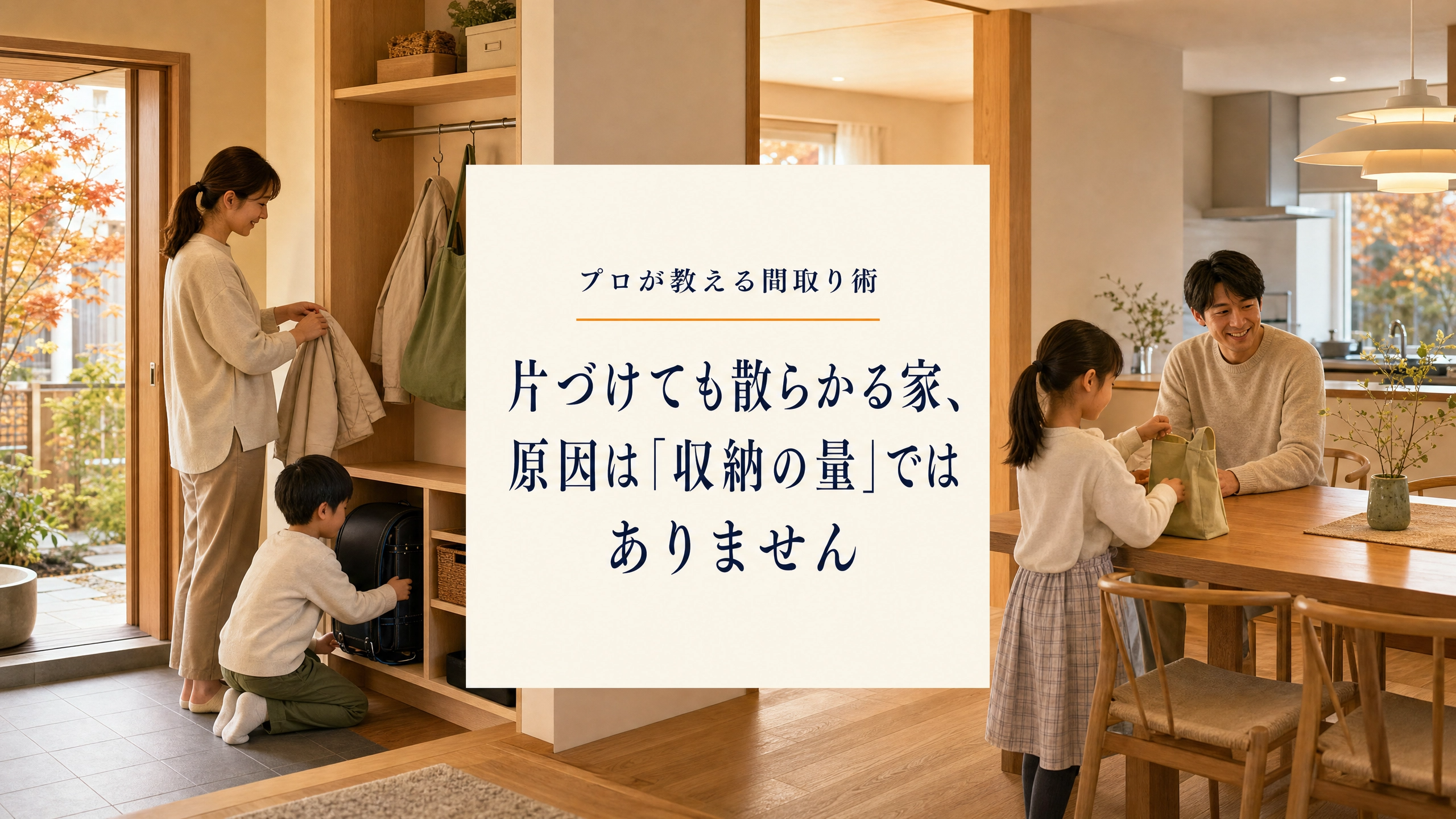 片づけても散らかる家、原因は「収納の量」ではありません