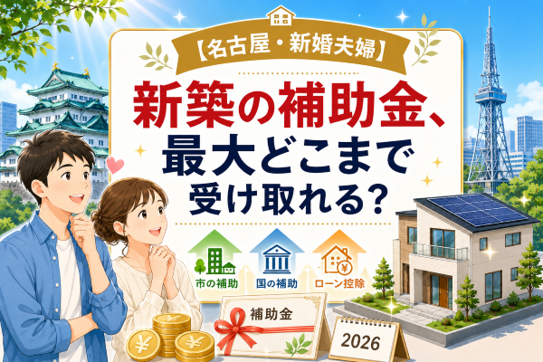 【名古屋・新婚夫婦】新築の補助金、最大どこまで受け取れる?
