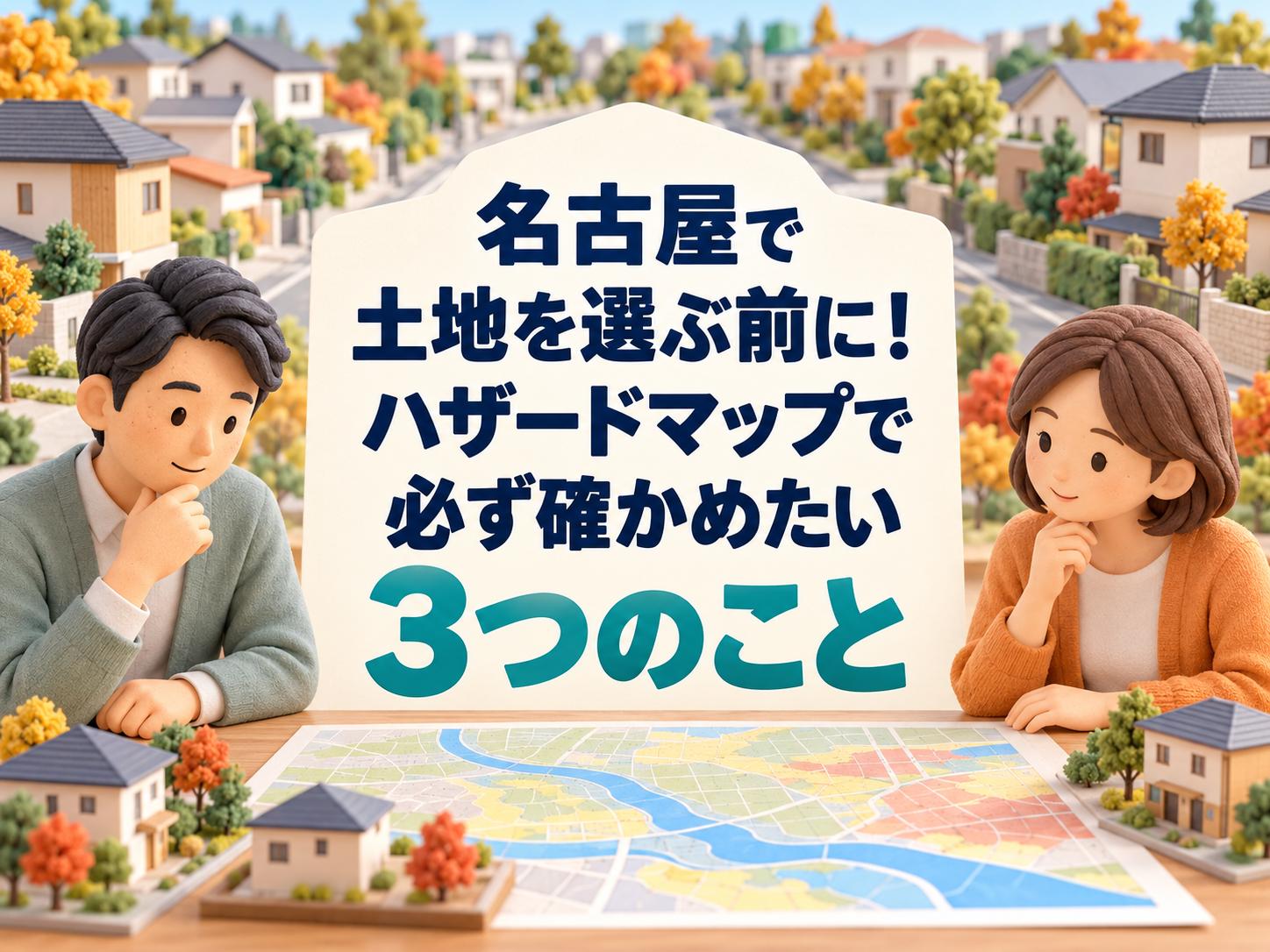 名古屋で土地を選ぶ前に!ハザードマップで必ず確かめたい3つのこと