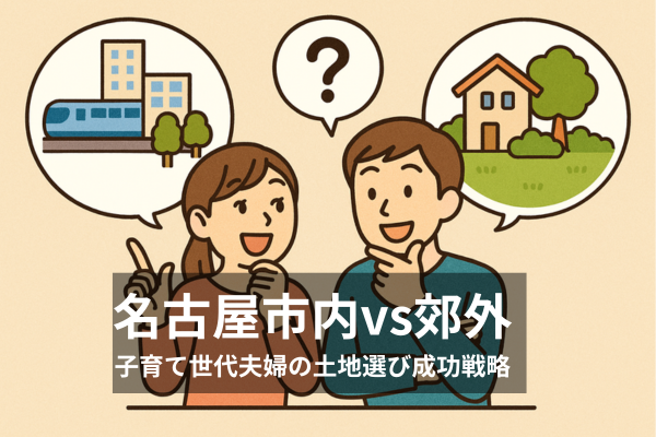 名古屋市内vs郊外|子育て世代夫婦の土地選び成功戦略