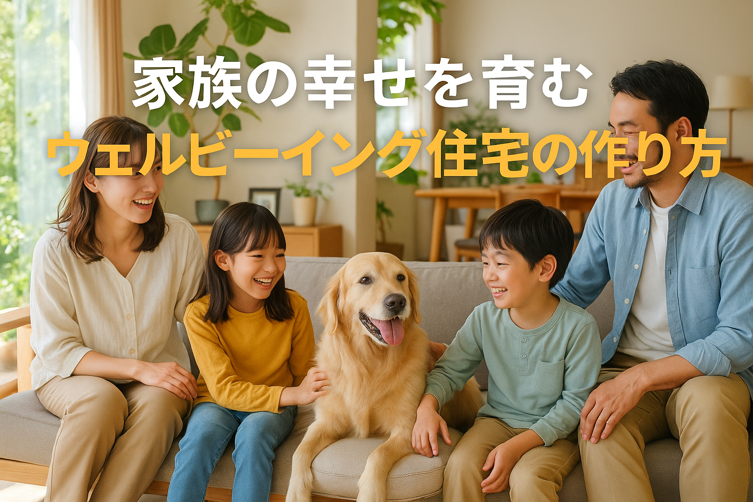 忙しい毎日が変わる！家族の幸せを育むウェルビーイング住宅の作り方