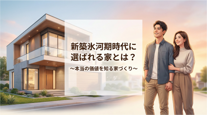 新築氷河期時代に選ばれる家とは？〜本当の価値を知る家づくり〜