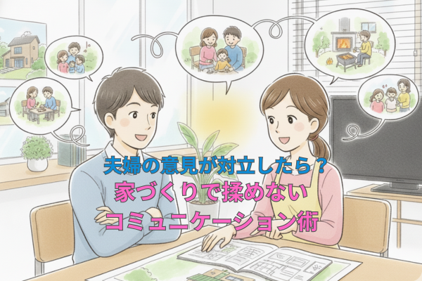 夫婦の意見が対立したら？家づくりで揉めないコミュニケーション術