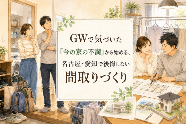 GWで気づいた「今の家の不満」から始める、名古屋・愛知で後悔しない間取りづくり