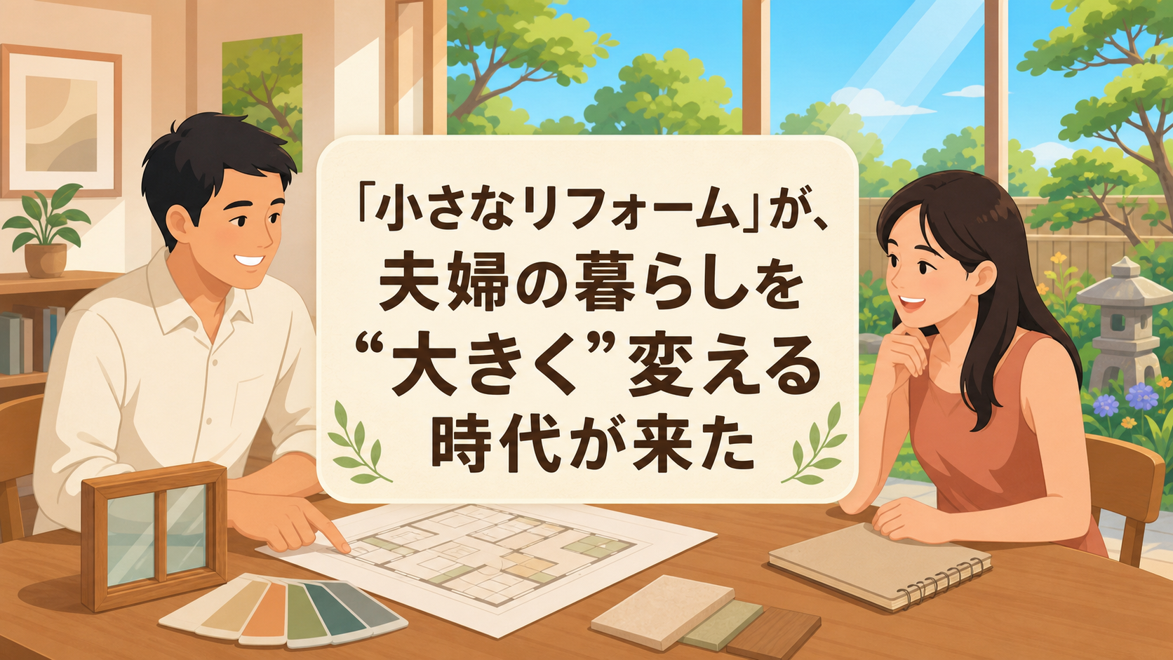 「小さなリフォーム」が、夫婦の暮らしを"大きく"変える時代が来た ----2026年、窓ひとつ・設備ひとつから始める、いちばん賢い住まいの投資----